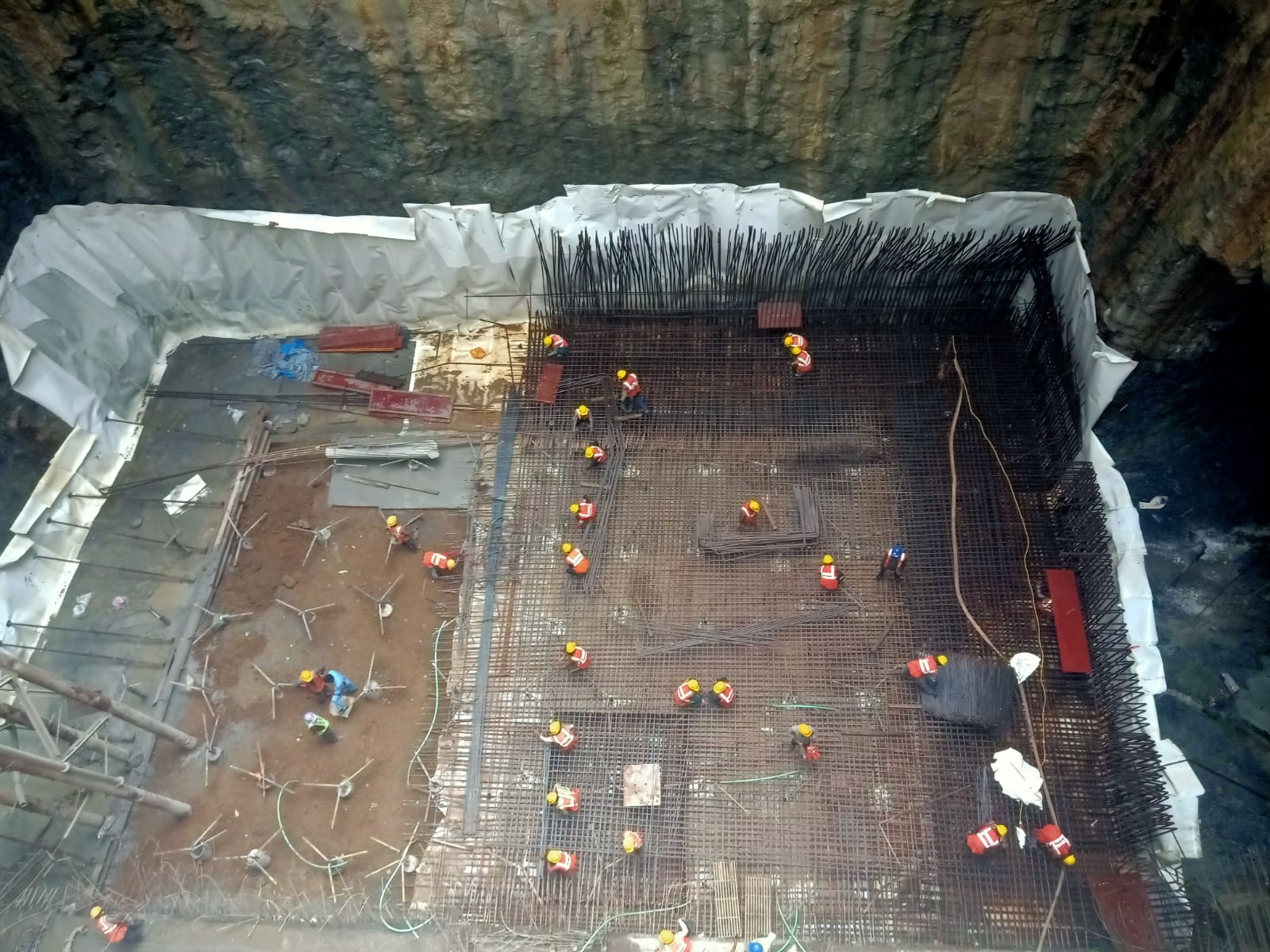 Kalbadevi Metro station K1 block Base slab